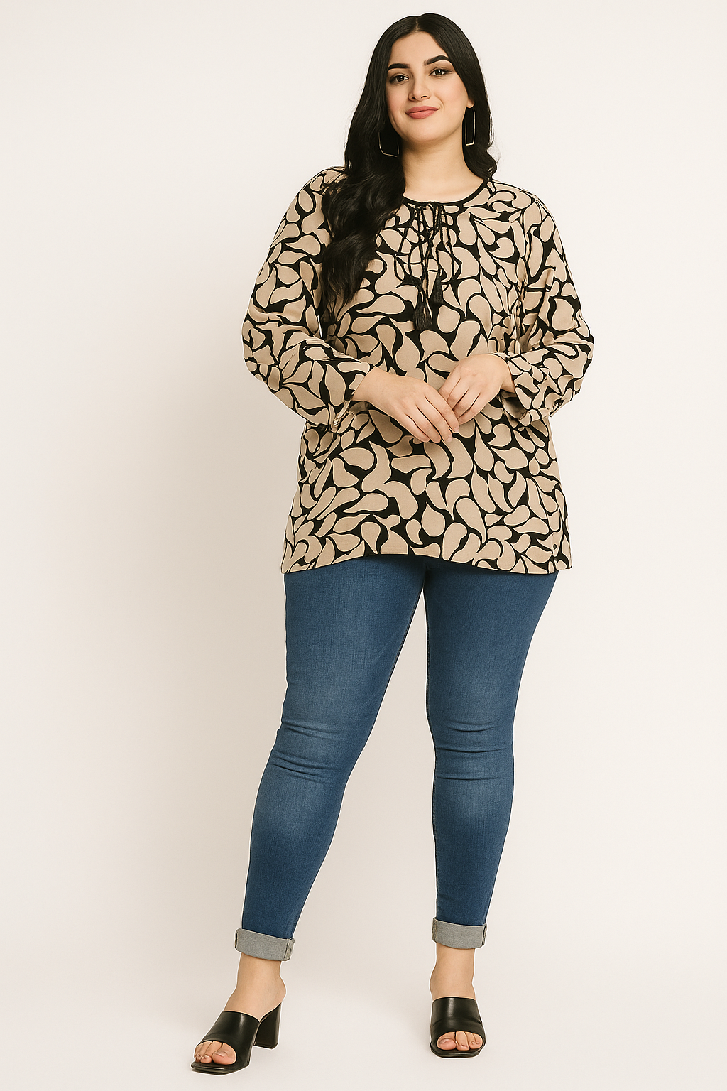 Amber Petals Kurti