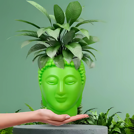 Multicolor Buddha Flower Pots