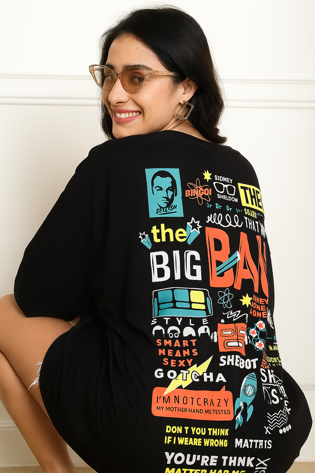 Bazinga Vibe Oversized Tee