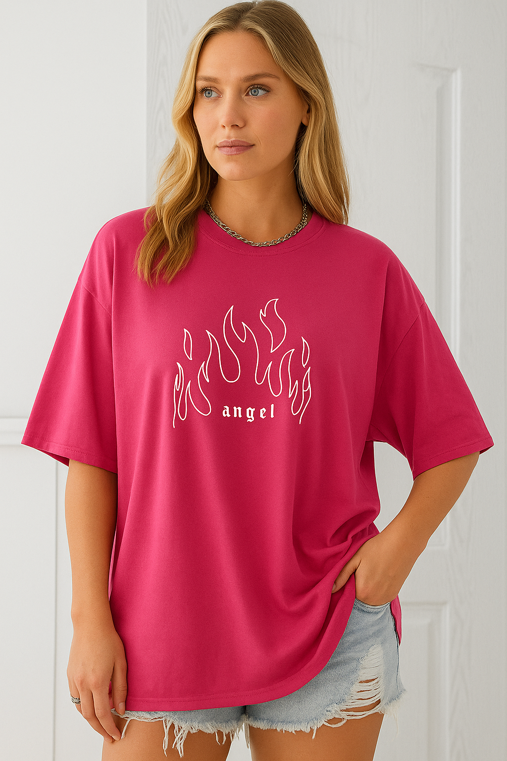 Magenta Urban Streetwear T-Shirt